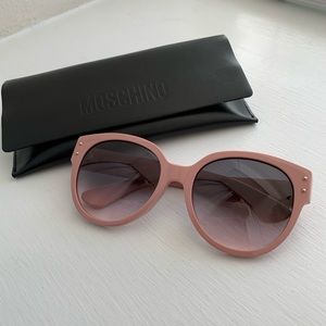 Moschino Bear Rounded Cat Eye Sunglasses